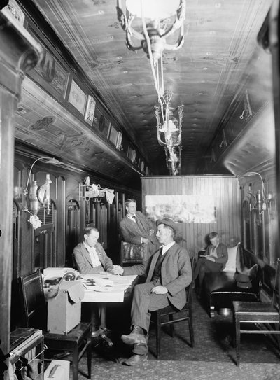 New York Central Railway fotografische wagen, ca. 1895-1915 door Detroit Publishing Co.